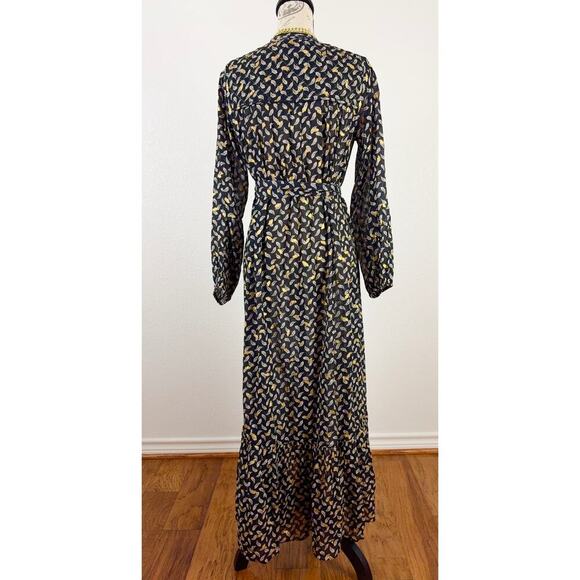 B45 Doen Ivana Midi Dress XS Prairie Boho Cottagecore Romantic Feminine Chic - Picture 5 of 12